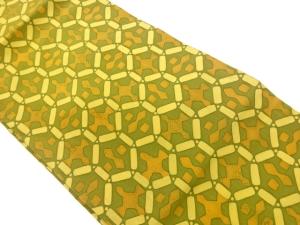 塩瀬変わり亀甲に抽象模様名古屋帯